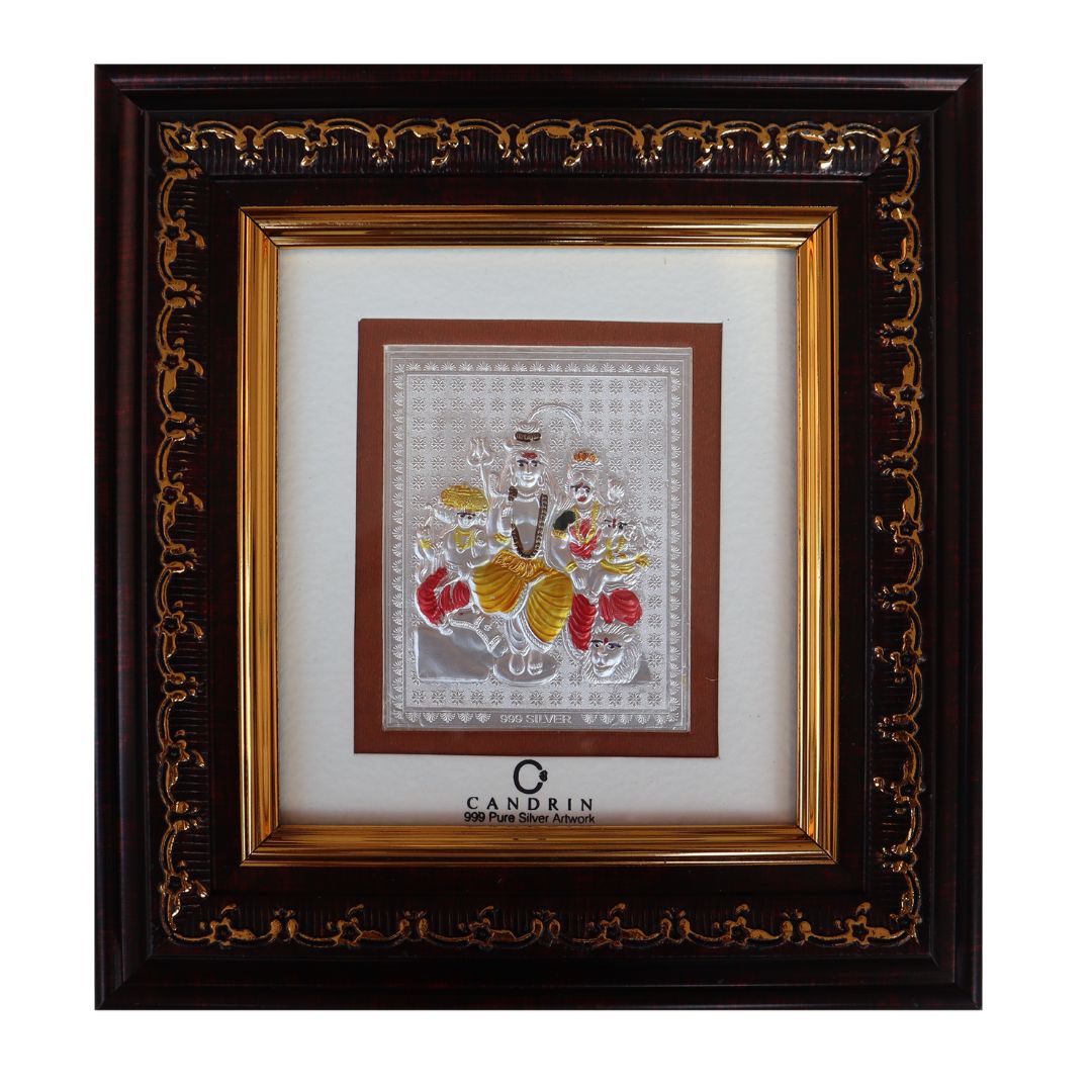 CANDRIN SILVER FRAME/ SHIV PARIVAR SILVER FRAME / SHIV PARIVAR SILVER FRAME / CANDRIN SHIV PARIVAR / SILVER FOIL FRAME/ SHIV PARIVAR / CANDRIN /SILVER FRAME / SHIV PARIVAR SILVER FRAME