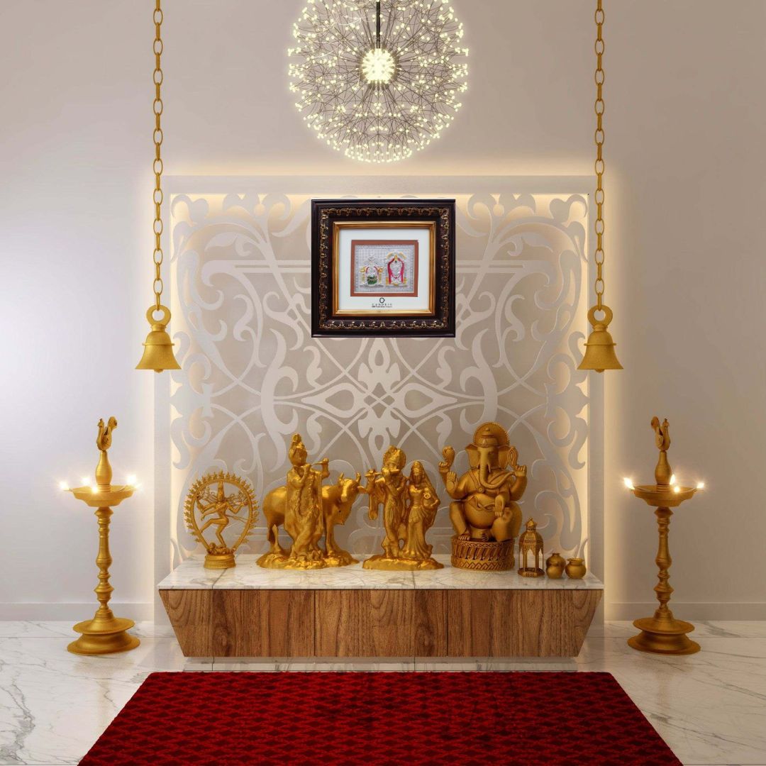 CANDRIN SILVER FRAME/ LAXMI BALA JI SILVER FRAME / LAXMI BALA JI SILVER FRAME / CANDRIN LAXMI BALA JI / SILVER FOIL FRAME/ LAXMI BALA JI / CANDRIN /SILVER FRAME / LAXMI BALA JI SILVER FRAME