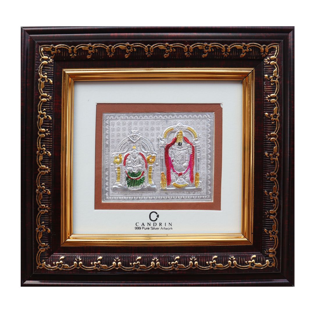 CANDRIN SILVER FRAME/ LAXMI BALA JI SILVER FRAME / LAXMI BALA JI SILVER FRAME / CANDRIN LAXMI BALA JI / SILVER FOIL FRAME/ LAXMI BALA JI / CANDRIN /SILVER FRAME / LAXMI BALA JI SILVER FRAME