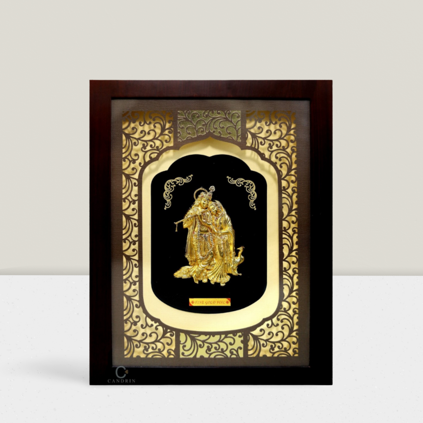 24KT GOLD FOIL ELITE RK WITH PEACOCK FRAME