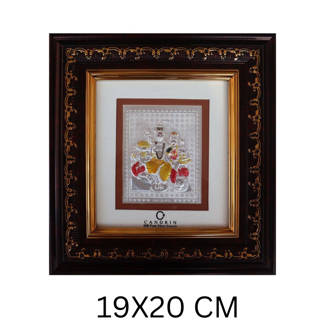 CANDRIN SILVER FRAME/ SHIV PARIVAR SILVER FRAME / SHIV PARIVAR SILVER FRAME / CANDRIN SHIV PARIVAR / SILVER FOIL FRAME/ SHIV PARIVAR / CANDRIN /SILVER FRAME / SHIV PARIVAR SILVER FRAME