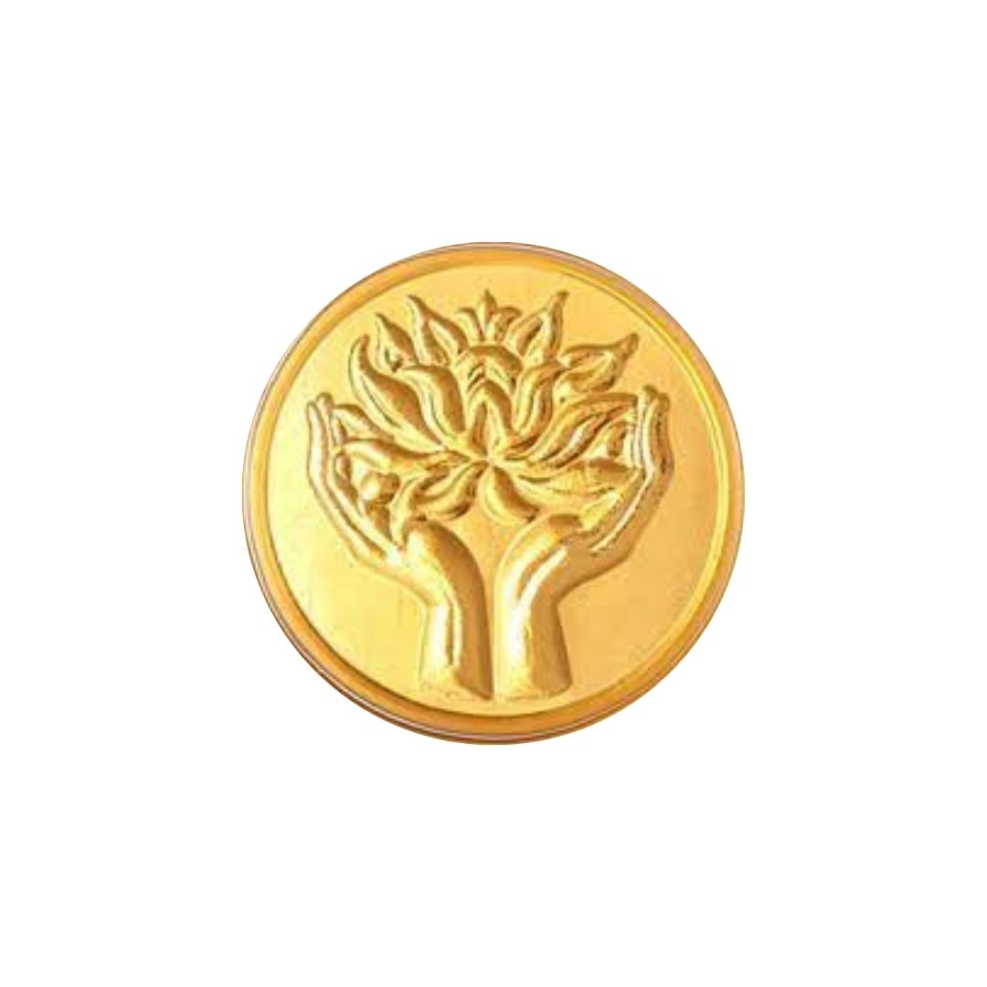 CANDRIN 999 GOLD LOTUS COIN