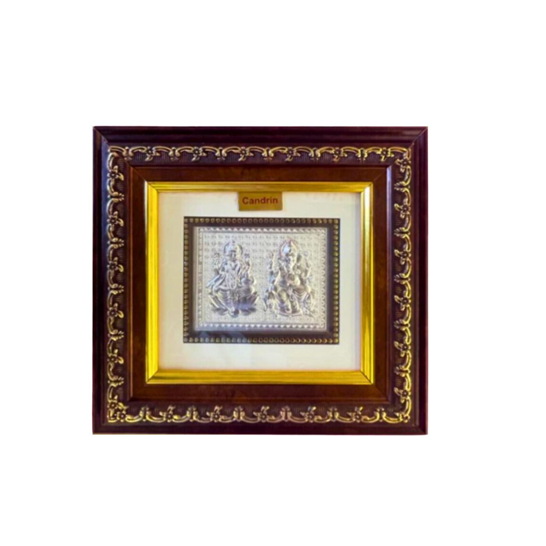 CANDRIN SILVER FRAME LAXMI BALAJI SILVER FRAME 999 SILVER FRAME CANDRIN SILVER FRAME CHANDI KI FRAME SILVER GOD FRAME ELITE SILVER COLLECTION ELITE FRAME / LAXMI GANESH / LAXMIJI / GANESHJI / LAXMI GANESH FRAME/ LAXMI GANESH SILVER FRAME / CANDRIN LG FRAMEE