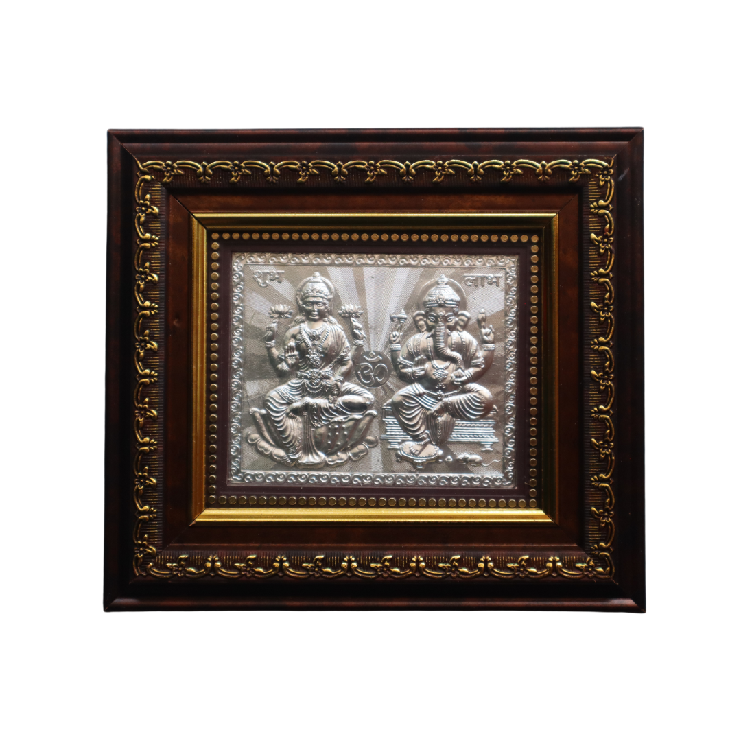 CANDRIN 999 PURE SILVER ELITE ELLG02 LAXMI GANESH JI FRAME