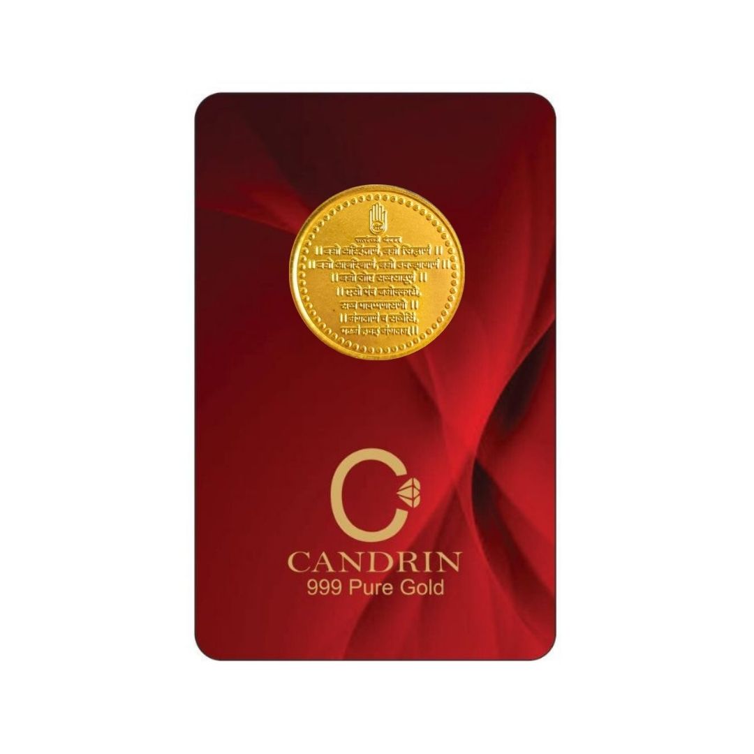 CANDRIN 999 GOLD NAMOKAR MATRA COIN
