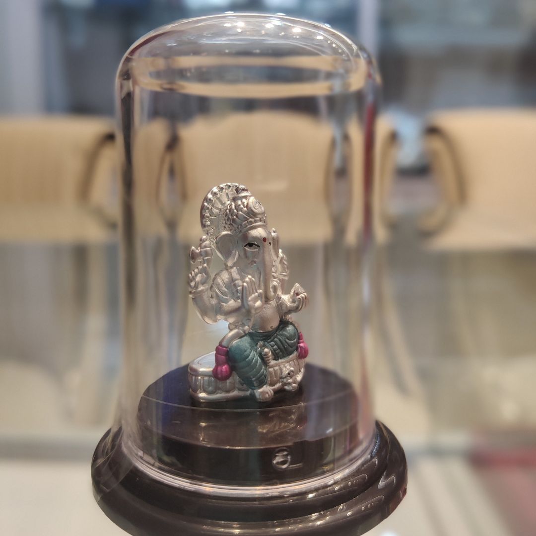 Ganesha 999 Silver Idol