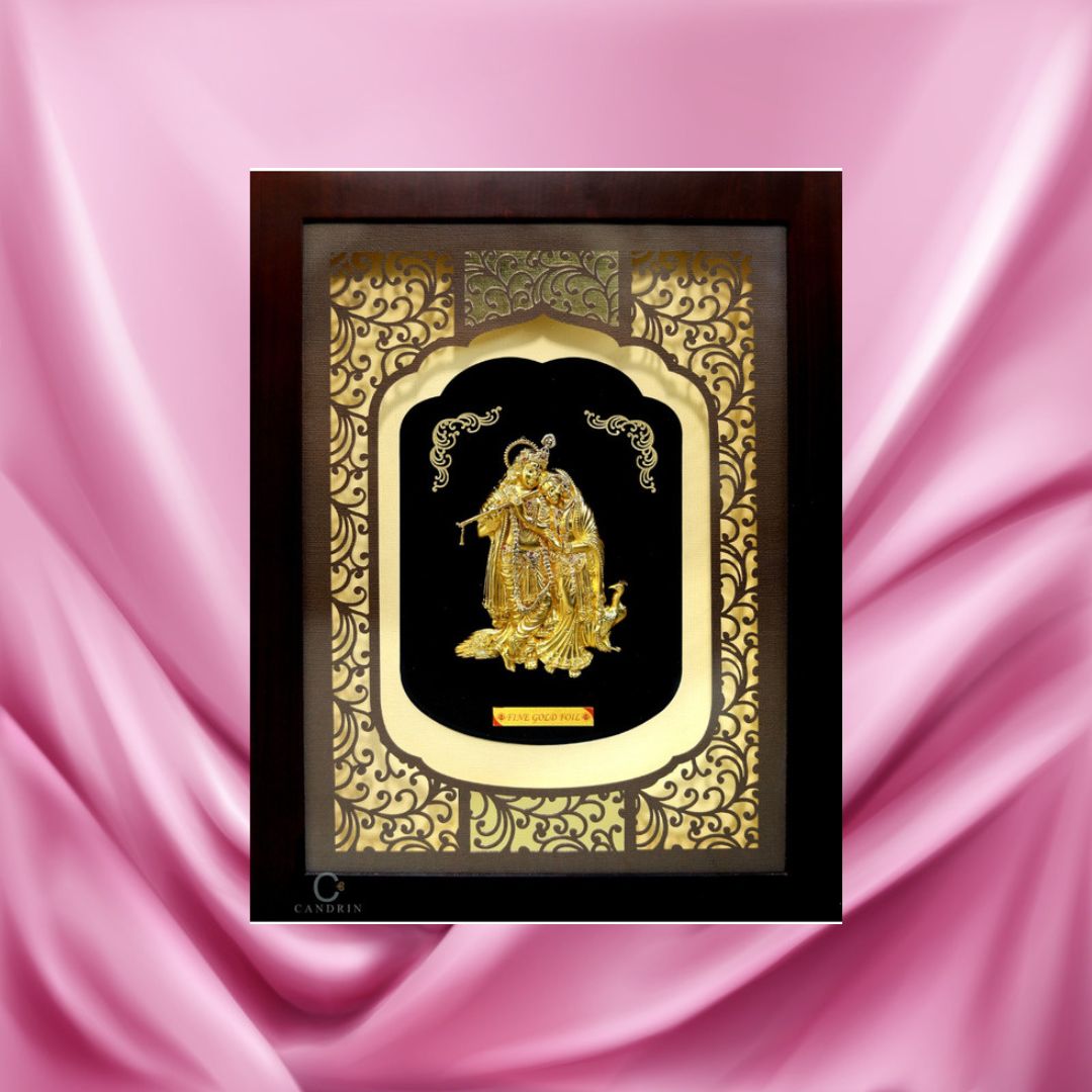 24KT GOLD FOIL ELITE RK WITH PEACOCK FRAME