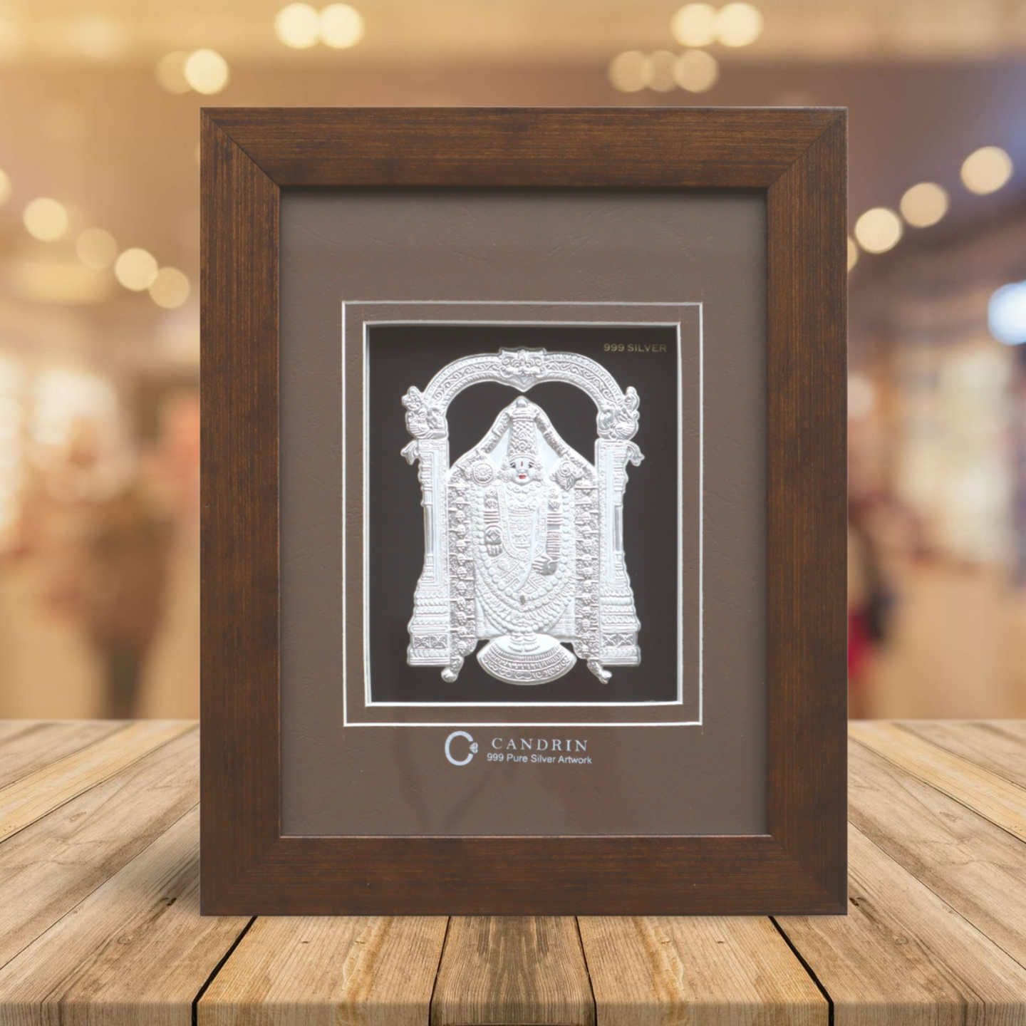 CANDRIN SILVER FRAME/ TIRUPATI BALA JI SILVER FRAME / TIRUPATI BALA JI SILVER FRAME / CANDRIN TIRUPATI BALA JI / SILVER FOIL FRAME/ TIRUPATI BALA JI / CANDRIN /SILVER FRAME / TIRUPATI BALA JI SILVER FRAME