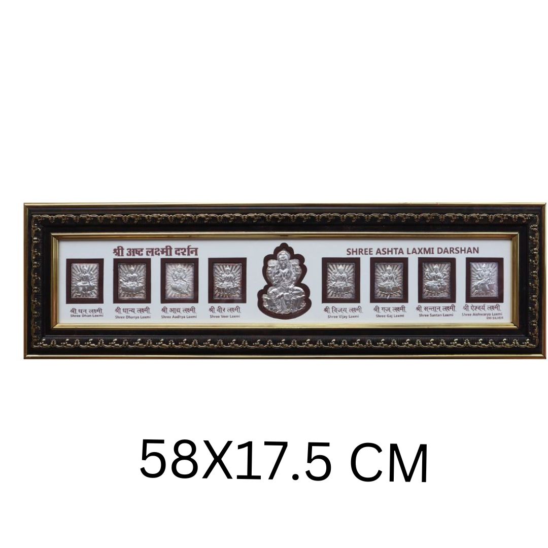 ASHTLAXMI FRAME/ CANDRIN SILVER FRAME / CANDRIN 999 ASTLAXMI FRAME / SILVER FOIL FRAME / DARSHAN FRAME / LAXMI JI FRAME