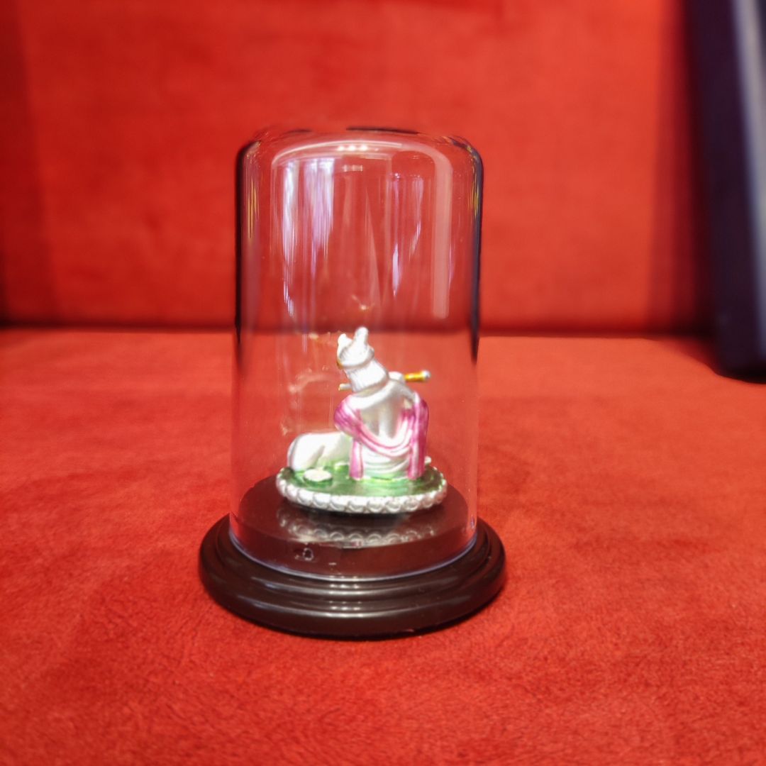 Krishna With Cow 999 Silver Idol
