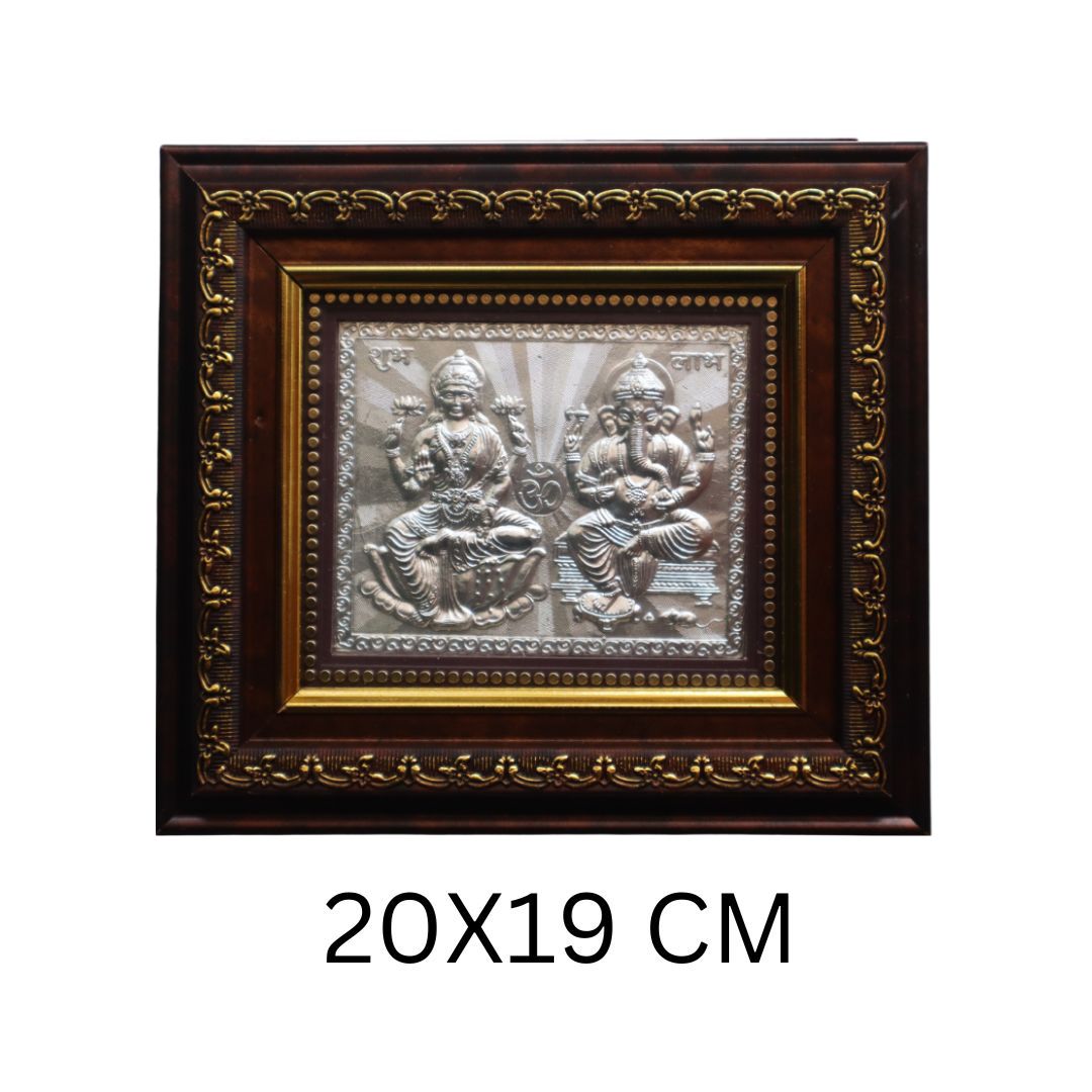 CANDRIN 999 PURE SILVER ELITE ELLG02 LAXMI GANESH JI FRAME