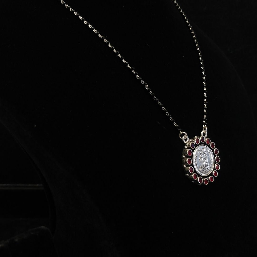 Candrin Barium Silver Mangalsutra