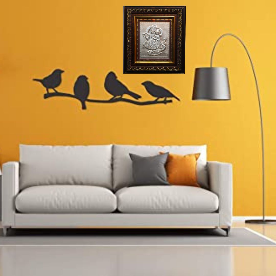 CANDRIN 999 PURE SILVER ELITE ELRK02 RADHA KRISHNA FRAME