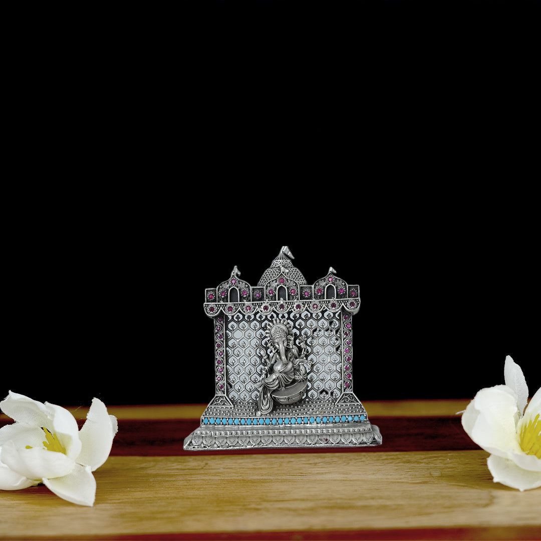 Candrin 925 Dhol Ganesha 2D Idol