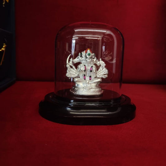 Punch Mukhi Hanuman Ji 999 Silver Idol