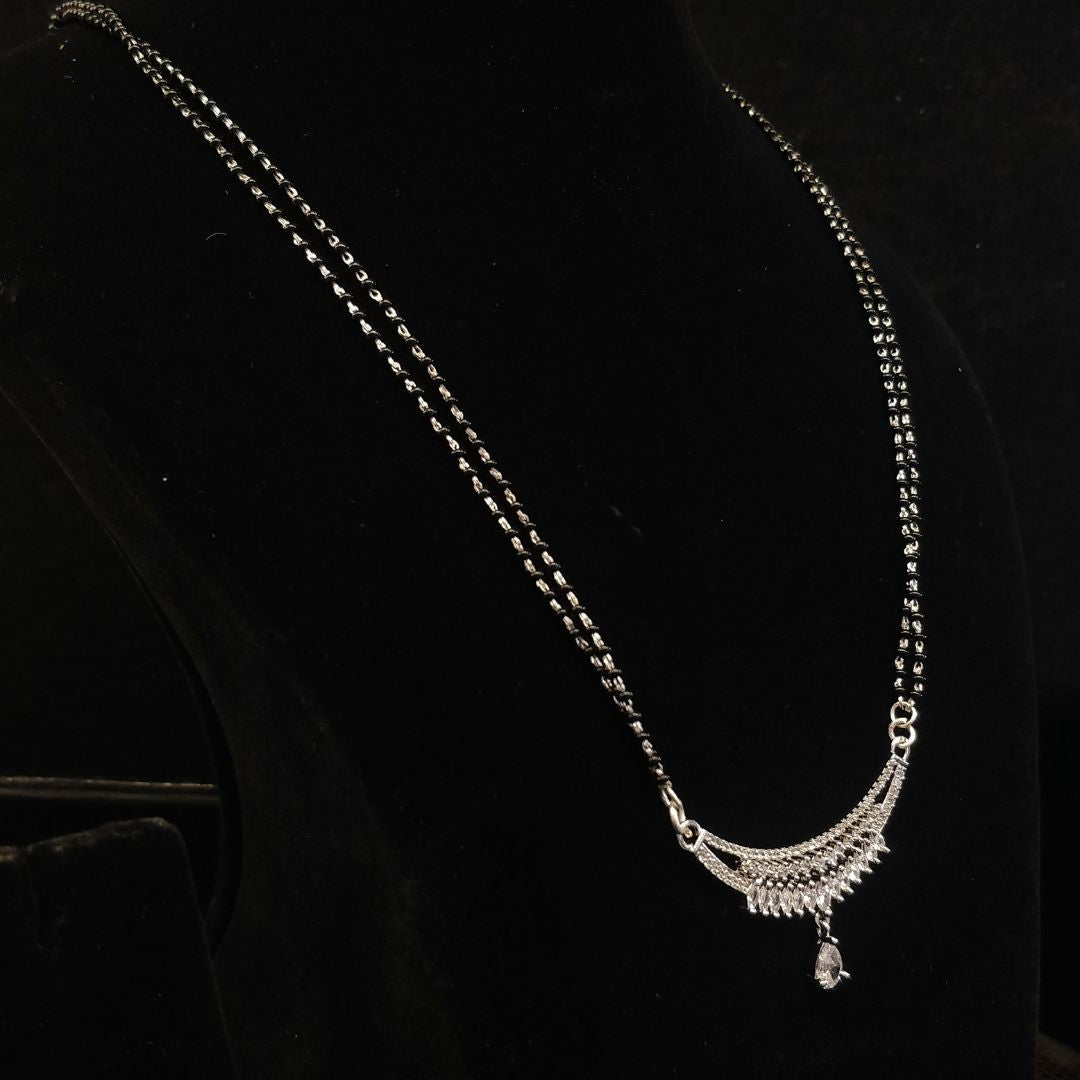 Candrin Zayla Silver Mangalsutra