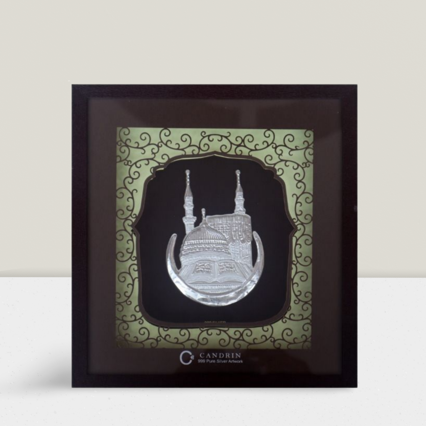 CANDRIN 999 SILVER FRAME MECCA LED FRAME / SILVER FOIL FRAME / SILVER GOD FRAME / MECCA SILVER FRAME / SILVER LED FRAME / MECCA FRAME / SILVER FOIL FRAME