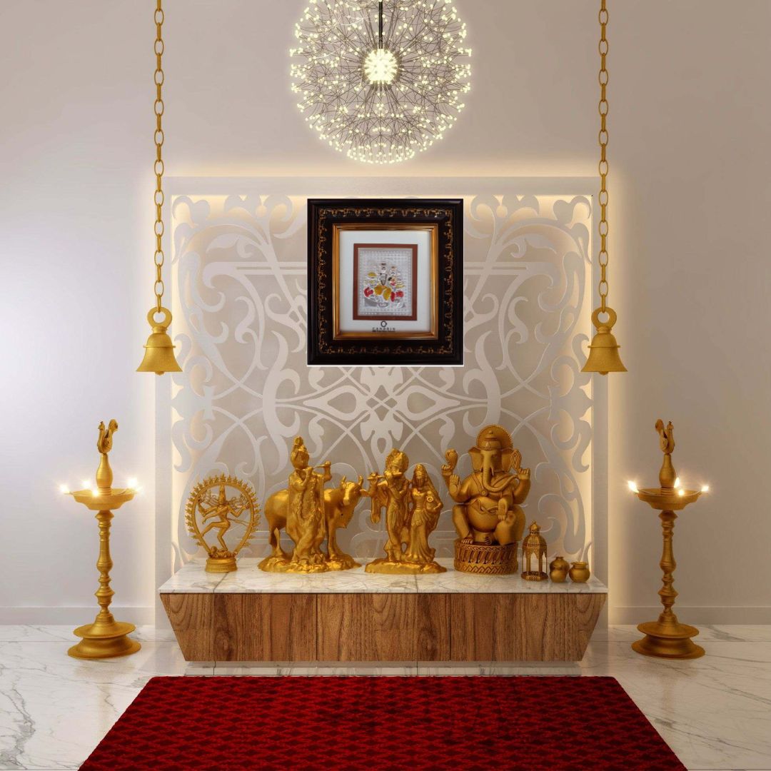 CANDRIN SILVER FRAME/ SHIV PARIVAR SILVER FRAME / SHIV PARIVAR SILVER FRAME / CANDRIN SHIV PARIVAR / SILVER FOIL FRAME/ SHIV PARIVAR / CANDRIN /SILVER FRAME / SHIV PARIVAR SILVER FRAME