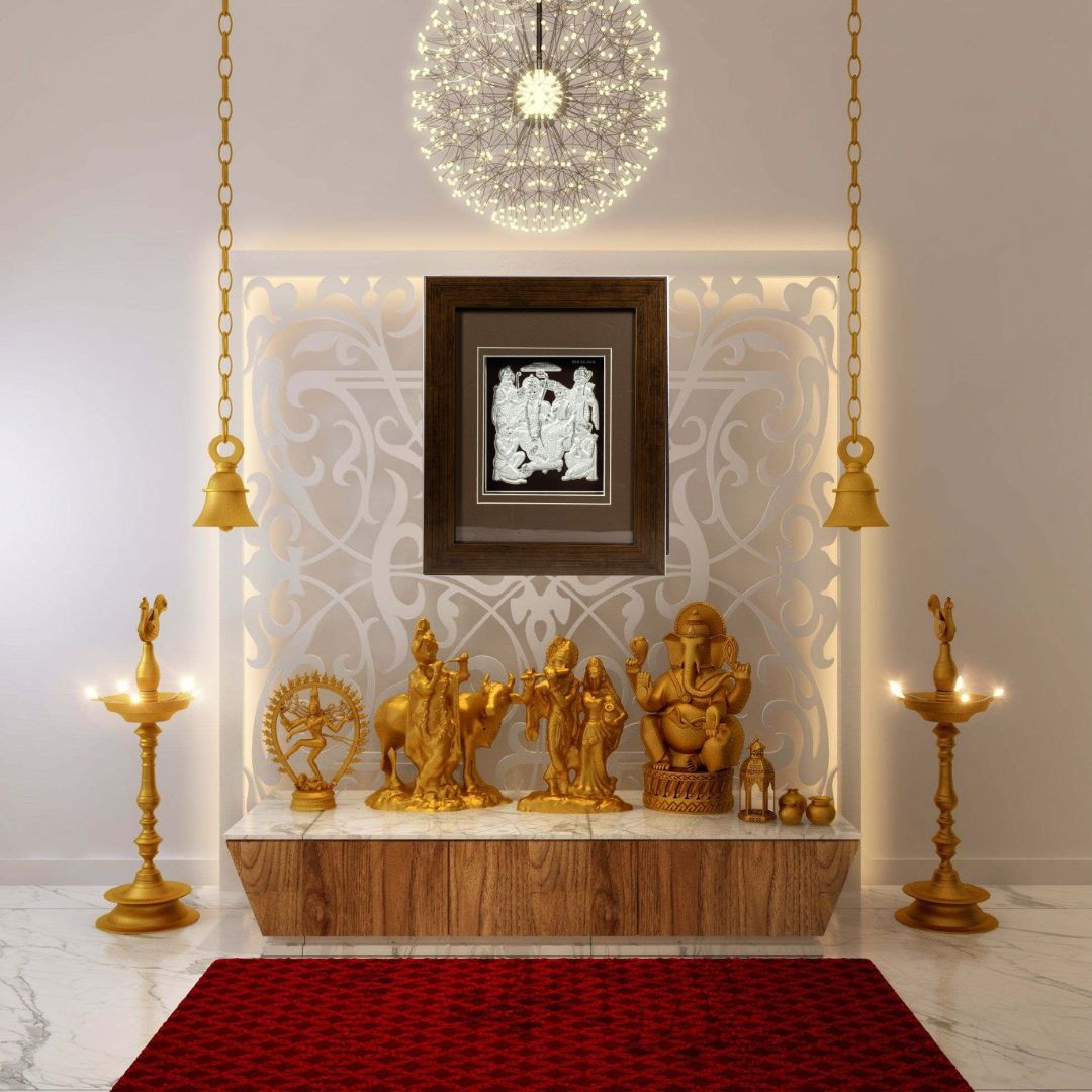 CANDRIN SILVER FRAME/ RAMDARBAR SILVER FRAME / RAMDARBAR SILVER FRAME / CANDRIN RAMDARBAR / SILVER FOIL FRAME/ RAM DARBAR / CANDRIN /SILVER FRAME / RAM DARBAR SILVER FRAME