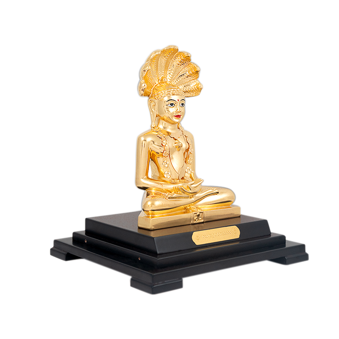 24KT Gold Foil Parashwanath Ji Window Frame