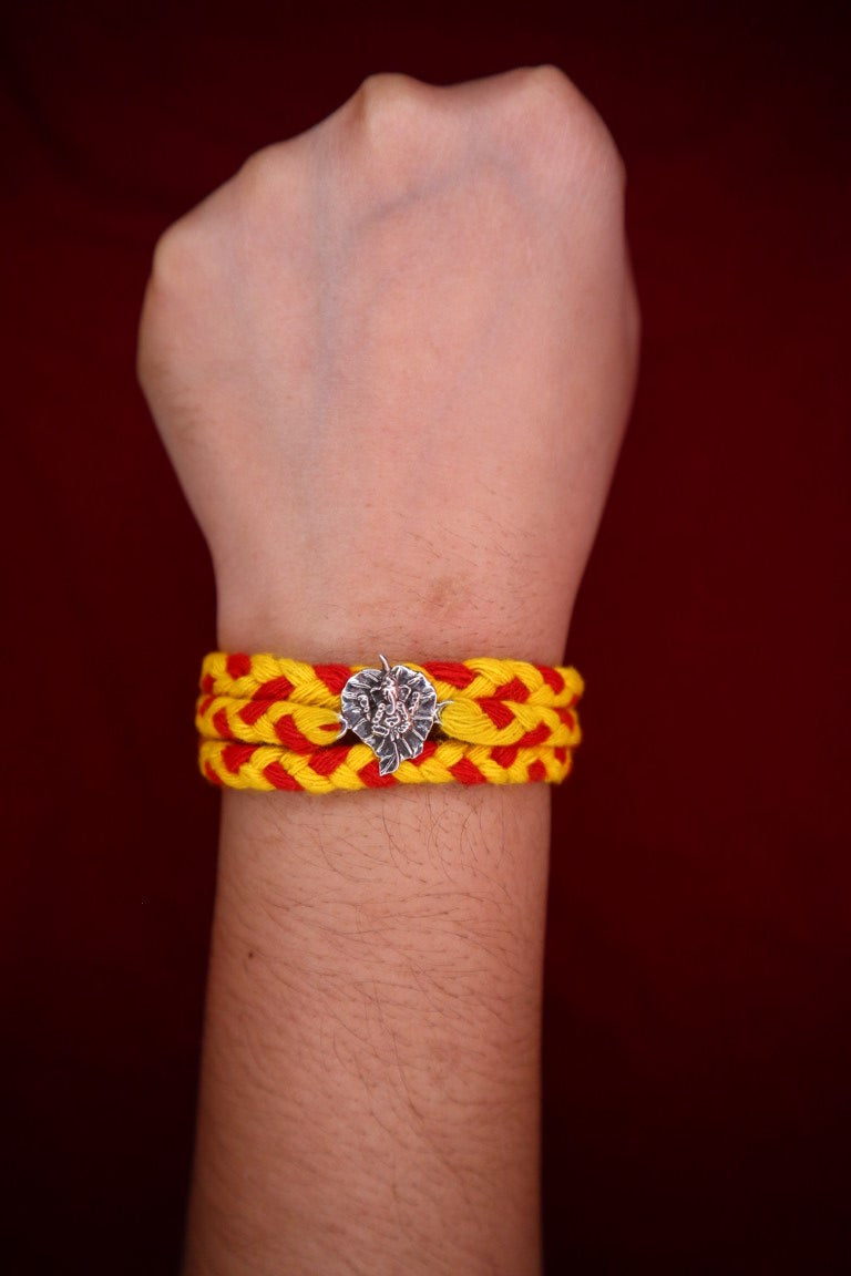 Candrin Leaf Ganesha Rakhi