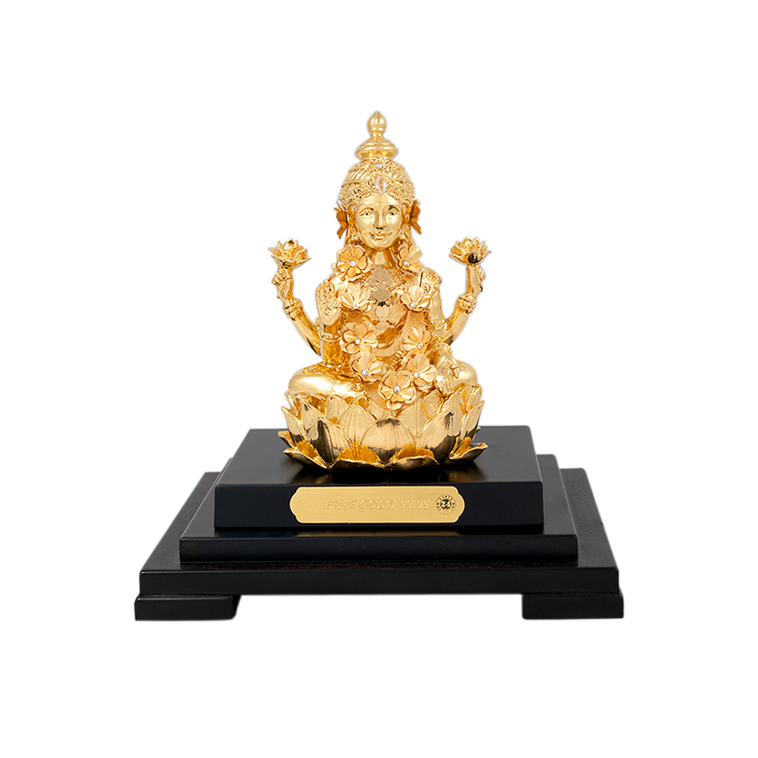 24 KT गोल्ड फ़ॉइल लक्ष्मी जी विंडो फ़्रेम