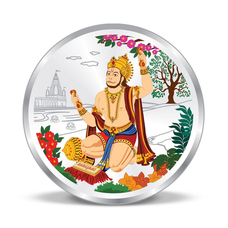 20 GM Hanuman Ji 99.9 Silver Coin