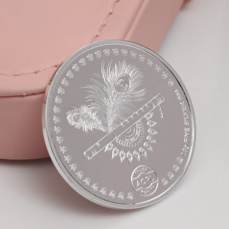 20 GM Radha Krishna 99.9 Silver Coin
