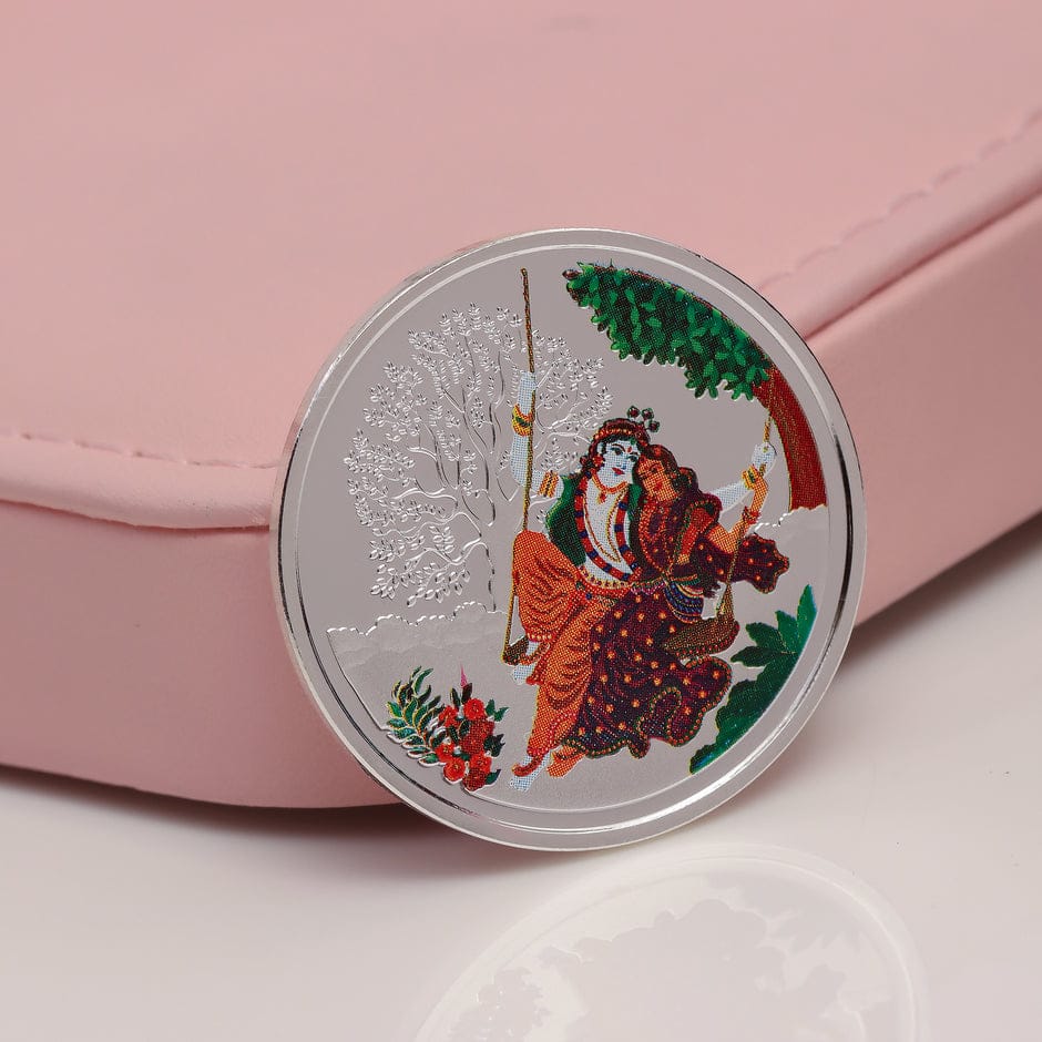 20 GM Radha Krishna With jhoola 99.9 Silver Coin
