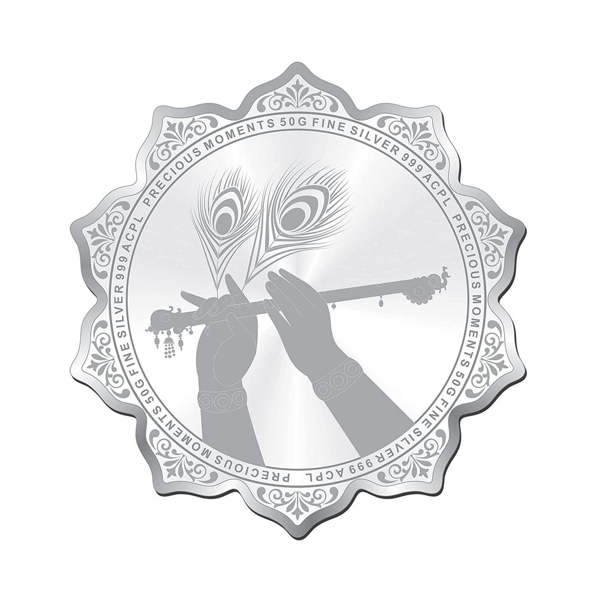 50 GM Radha Krishna 99.9 Silver Coin