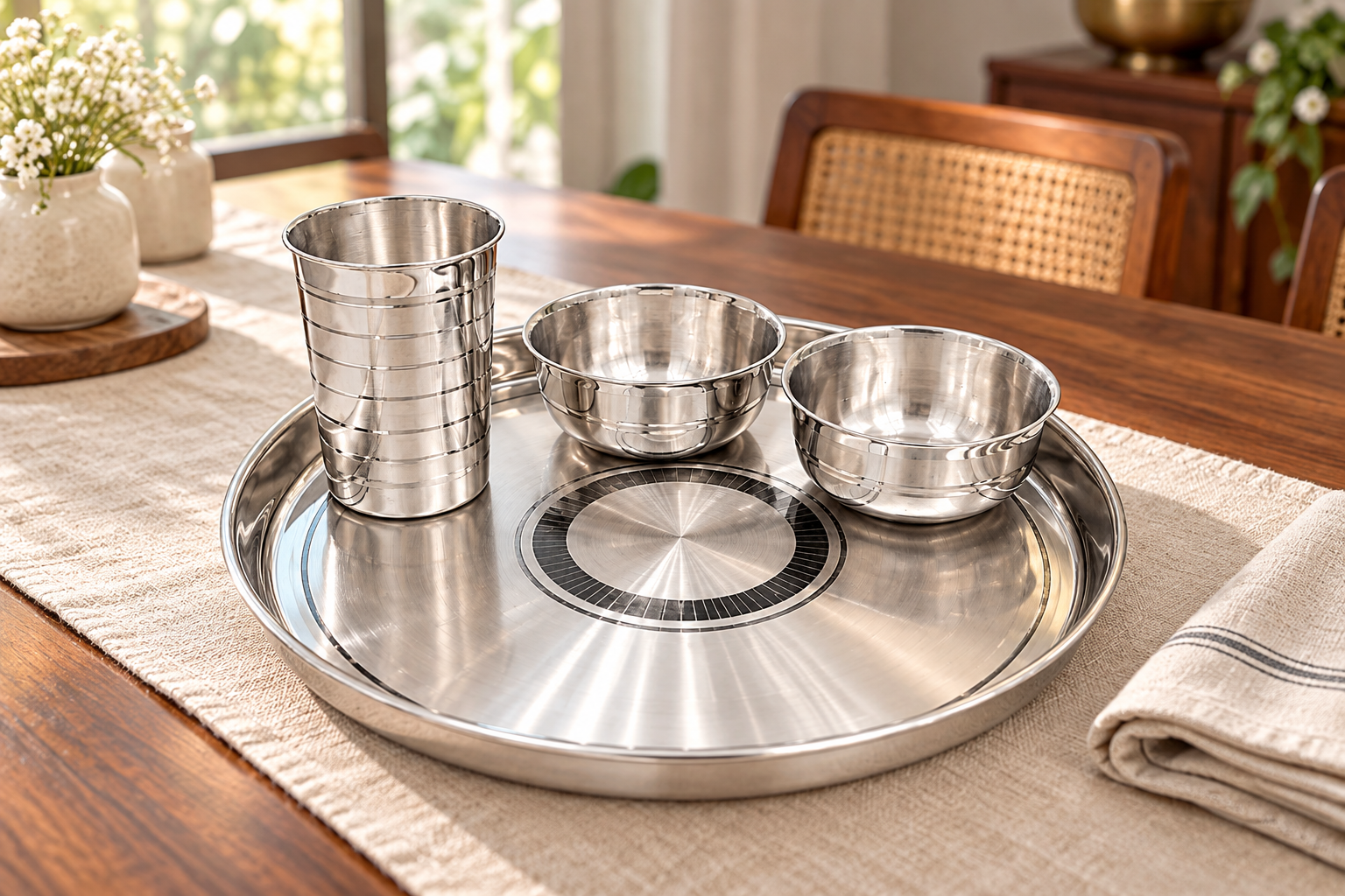 Silver plated dinner set