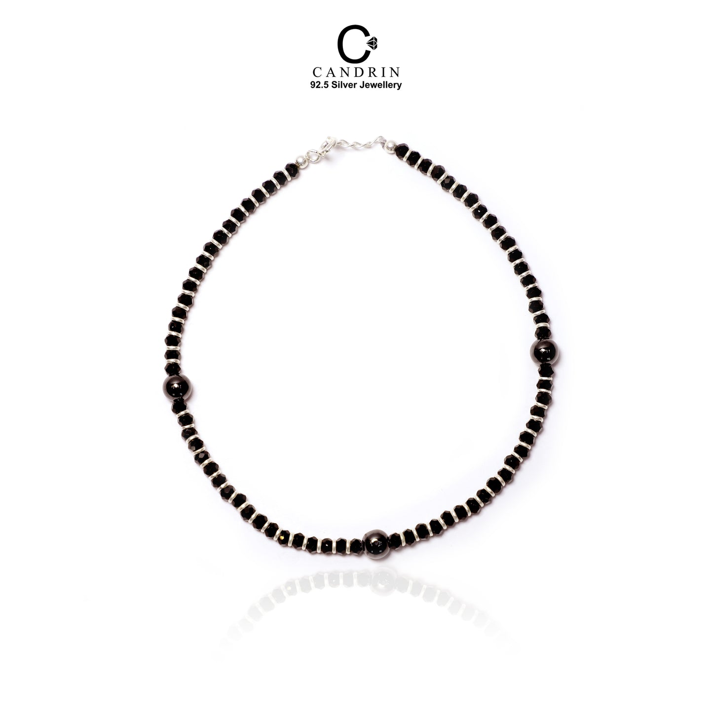 is sterling silver real silver/ Black balls payal / black balls candrin payal / candrin payal / candrin jewellery /blackbeads payal/ black moti payal