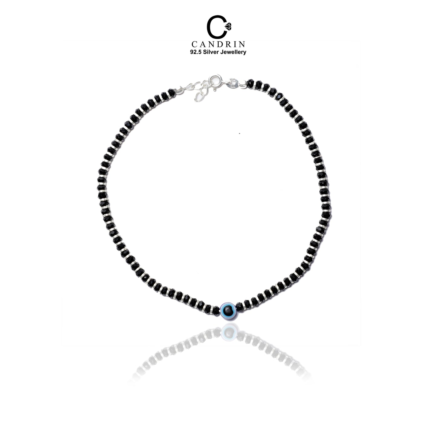 sterling silver real silver/ Single Evil Eye 925 candrin payal / candrin payal / candrin jewellery / payal/ 925 payal/ sterling silver payal/ Single Evil Eye payal