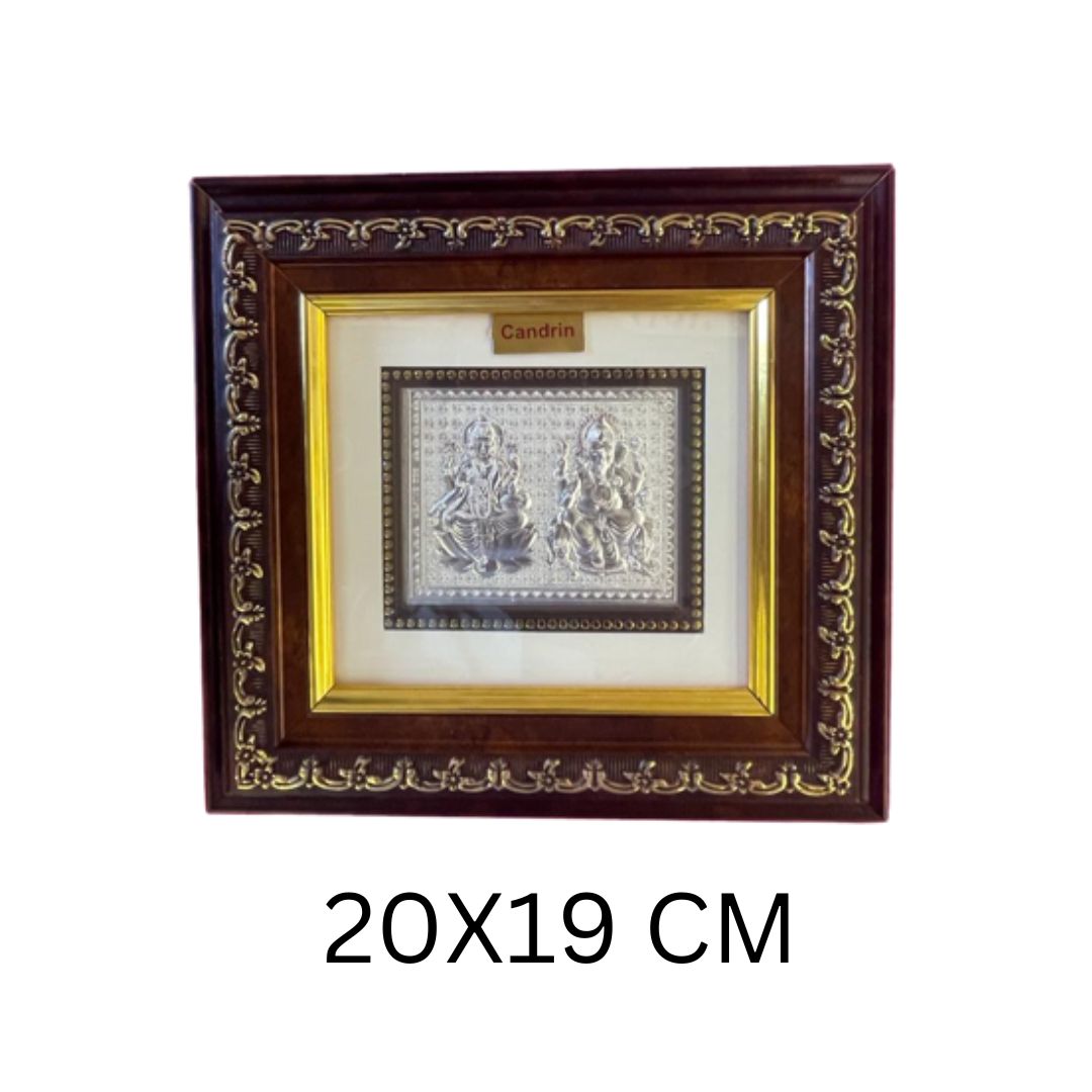 CANDRIN SILVER FRAME LAXMI BALAJI SILVER FRAME 999 SILVER FRAME CANDRIN SILVER FRAME CHANDI KI FRAME SILVER GOD FRAME ELITE SILVER COLLECTION ELITE FRAME / LAXMI GANESH / LAXMIJI / GANESHJI / LAXMI GANESH FRAME/ LAXMI GANESH SILVER FRAME / CANDRIN LG FRAMEE