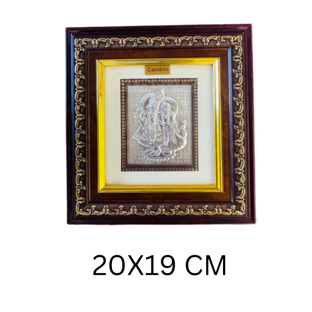 CANDRIN FRAME / CANDRIN SILVER FRAME / FRAME 999 SILVER FRAME /RADHAKRISHNA FRAME/ SILVER FRAME 999 / SILVER FOIL FRAME / PURE SILVER FRAME / RADHA KRISHNA SILVER FRAME/ RK FRAME /RK SILVER FRAME