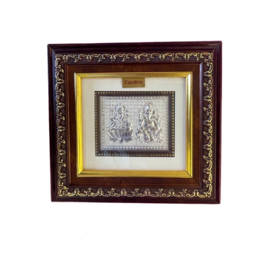 CANDRIN SILVER FRAME LAXMI BALAJI SILVER FRAME 999 SILVER FRAME CANDRIN SILVER FRAME CHANDI KI FRAME SILVER GOD FRAME ELITE SILVER COLLECTION ELITE FRAME / LAXMI GANESH / LAXMIJI / GANESHJI / LAXMI GANESH FRAME/ LAXMI GANESH SILVER FRAME / CANDRIN LG FRAMEE