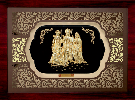 24KT GOLD FOIL ELITE RAM DARBAR FRAME