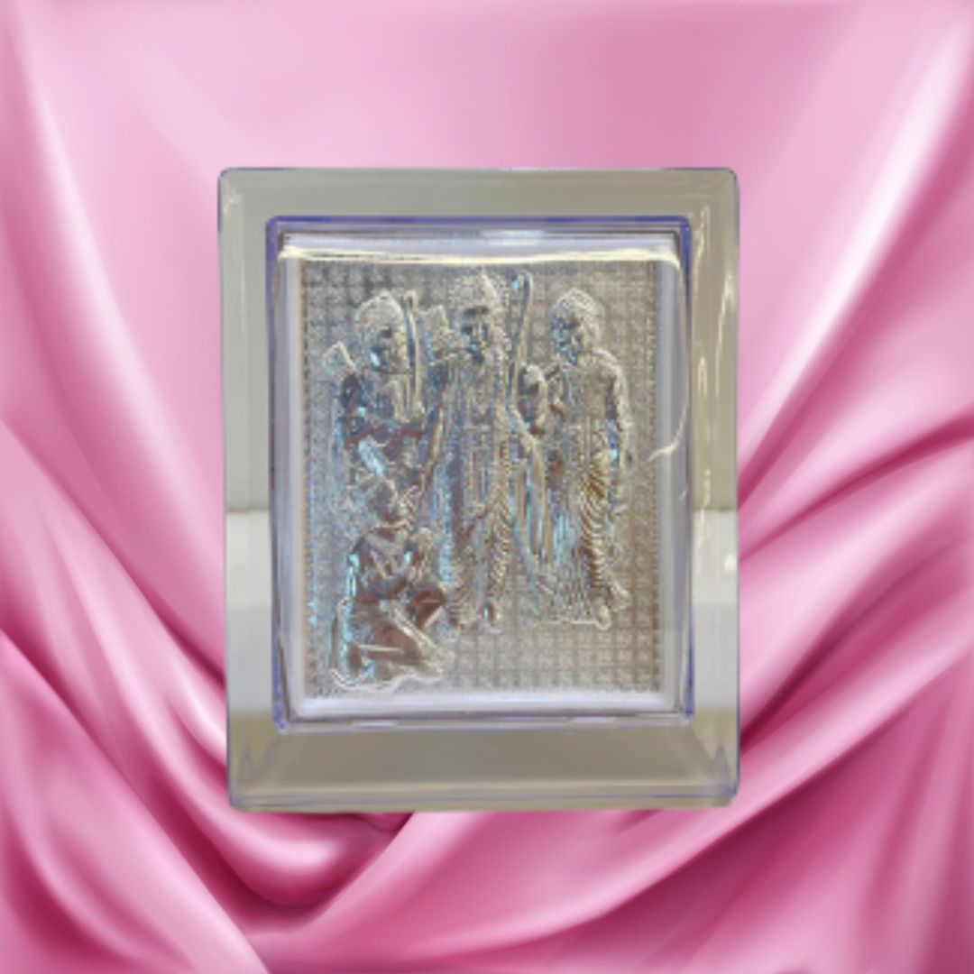 CANDRIN SILVER FRAME/ RAMDARBAR SILVER FRAME / RAMDARBAR SILVER TABLE TOP / CANDRIN RAMDARBAR JI / SILVER FOIL FRAME/ RAMDARBAR JI / CANDRIN /SILVER FRAME / RD SILVER FRAME