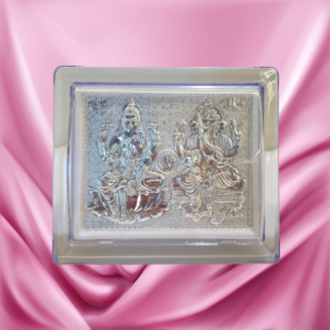 CANDRIN 999 PURE SILVER CLLG01 LAXMI GANESH FRAME