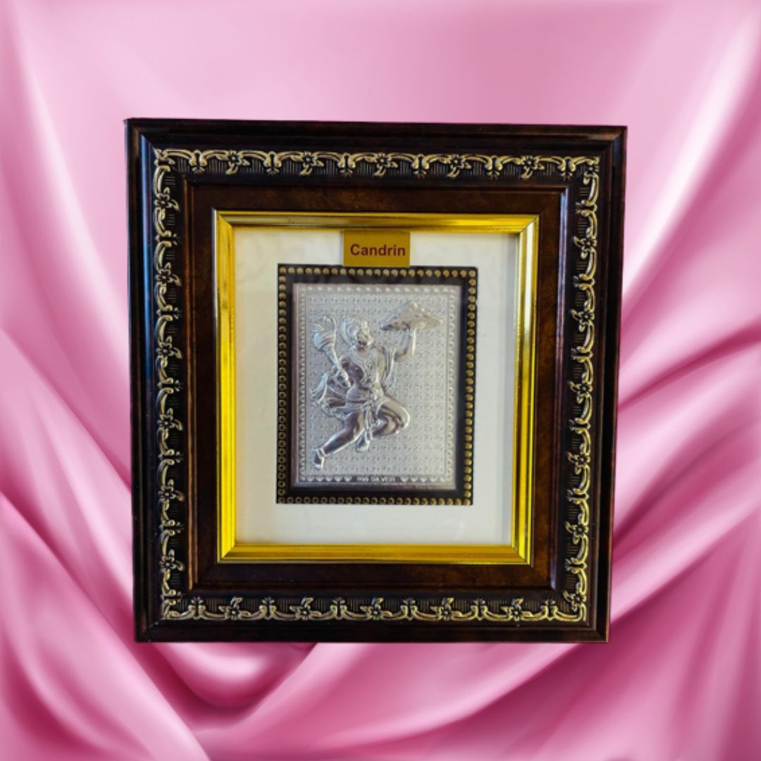 CANDRIN SILVER FRAME HANUMAN SILVER FRAME 999 SILVER FRAME CANDRIN SILVER FRAME CHANDI KI FRAME SILVER GOD FRAME ELITE SILVER COLLECTION ELITE FRAME /HANUMAN / BAJRAGBALI / MAHABALI HANUMAN / SAKHI KE HANUMAN/ BALAJI / BAGESHWARDHAM/