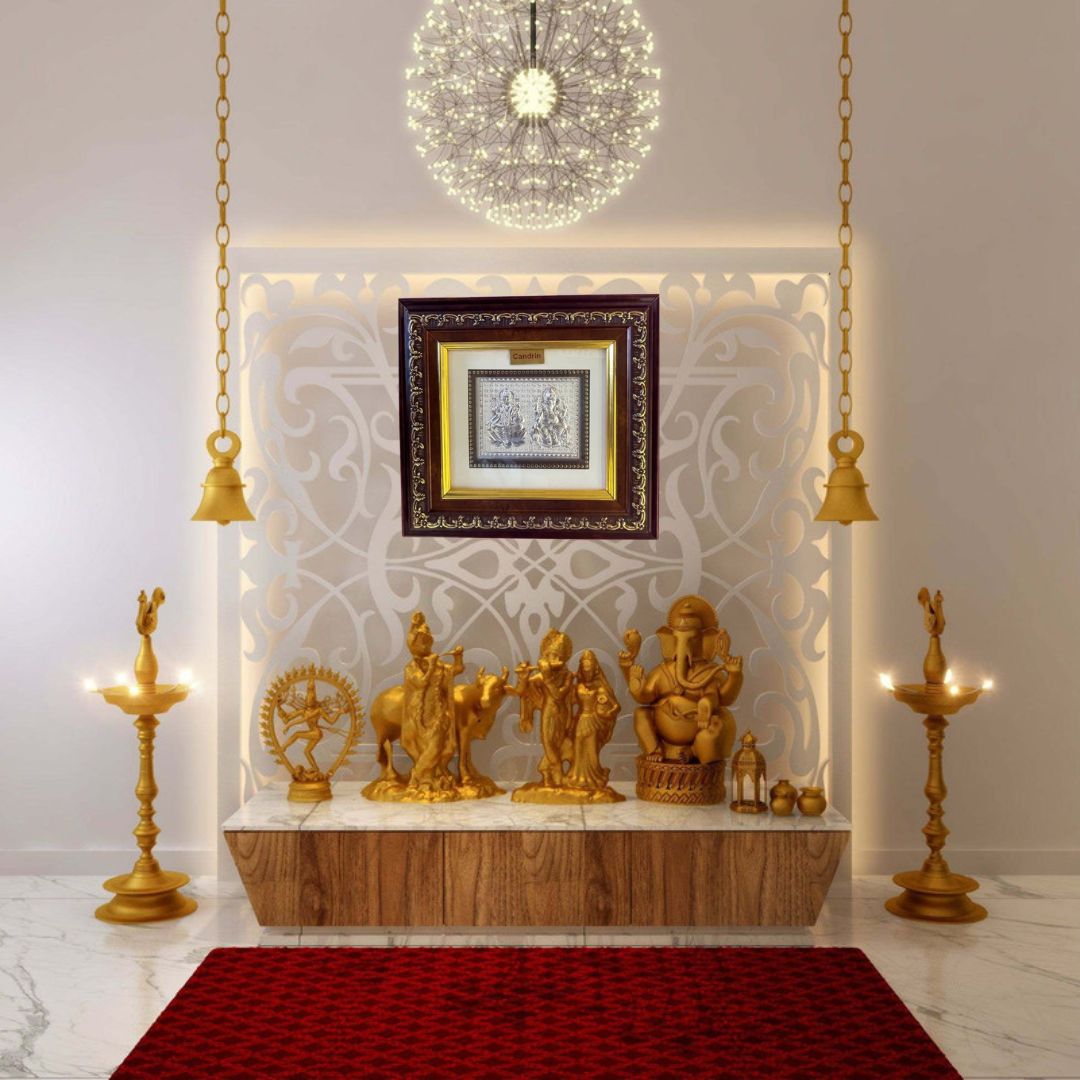 CANDRIN SILVER FRAME LAXMI BALAJI SILVER FRAME 999 SILVER FRAME CANDRIN SILVER FRAME CHANDI KI FRAME SILVER GOD FRAME ELITE SILVER COLLECTION ELITE FRAME / LAXMI GANESH / LAXMIJI / GANESHJI / LAXMI GANESH FRAME/ LAXMI GANESH SILVER FRAME / CANDRIN LG FRAMEE