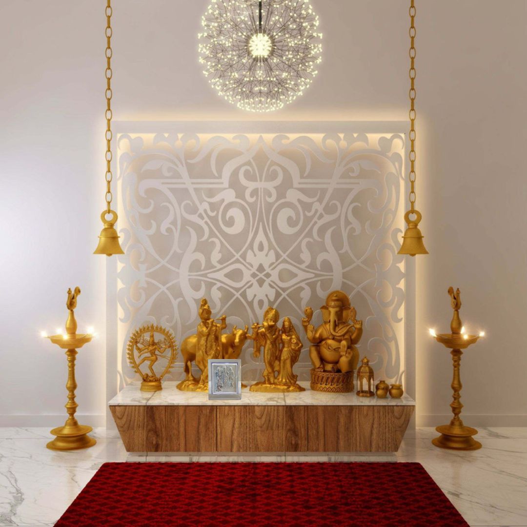 CANDRIN SILVER FRAME/ RAMDARBAR SILVER FRAME / RAMDARBAR SILVER TABLE TOP / CANDRIN RAMDARBAR JI / SILVER FOIL FRAME/ RAMDARBAR JI / CANDRIN /SILVER FRAME / RD SILVER FRAME