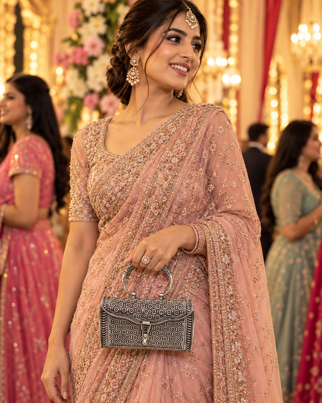 Anant Silver Handbag - Wedding Celebration Lifestyle
