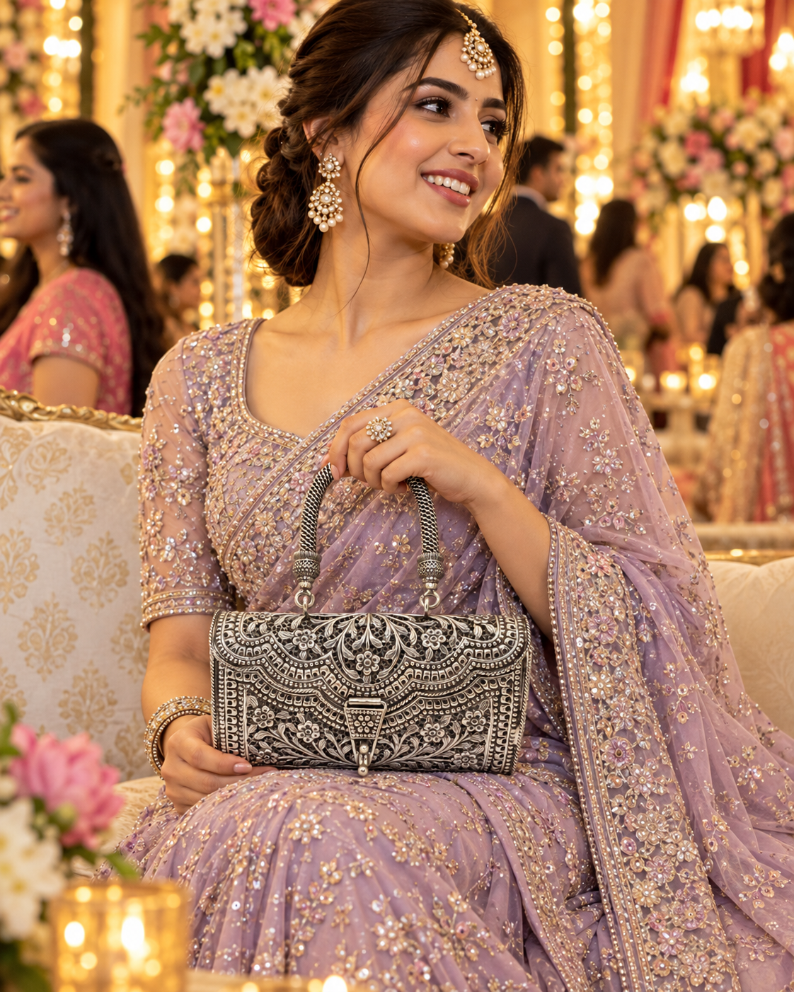 Vatayan Silver Handbag - Wedding Celebration Lifestyle