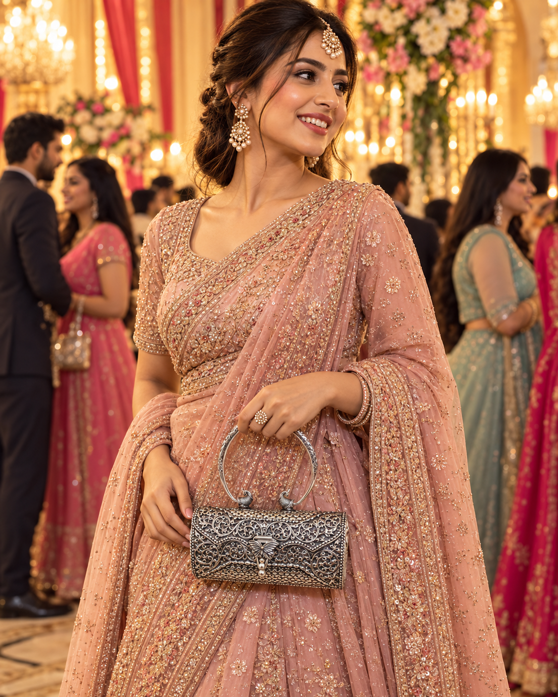 Vilas Silver Handbag - Wedding Celebration Lifestyle