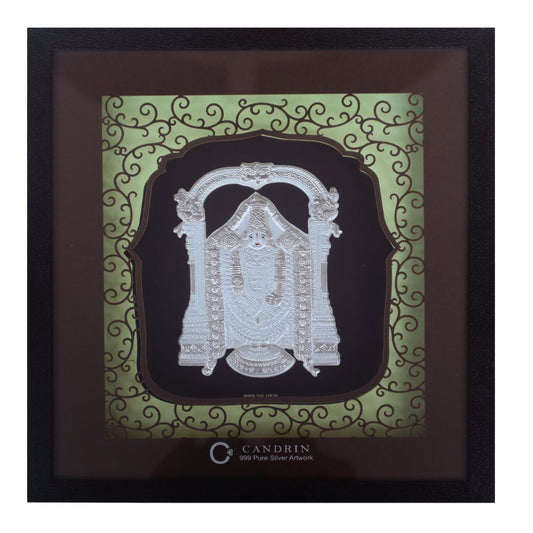 CANDRIN SILVER FRAME/ TIRUPATI BALA JI SILVER FRAME / TIRUPATI BALA JI SILVER FRAME / CANDRIN TIRUPATI BALA JI / SILVER FOIL FRAME/ TIRUPATI BALA JI / CANDRIN /SILVER FRAME / TIRUPATI BALA JI SILVER FRAME