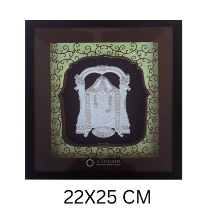 CANDRIN 999 Silver Foil STSDTB02 Tirupati Bala Ji Frame With LED