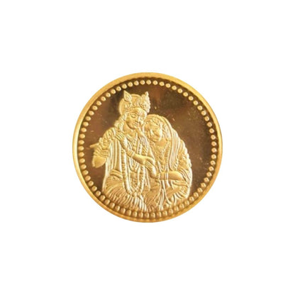 CANDRIN 999 GOLD RADHA KRISHNA JI COIN