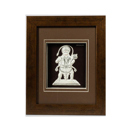 CANDRIN SILVER FRAME/HANUMAN JI SILVER FRAME / HANUMAN JI SILVER FRAME / CANDRIN HANUMAN JI / SILVER FOIL FRAME/ HANUMAN JI / CANDRIN /SILVER FRAME / HANUMAN JI SILVER FRAME