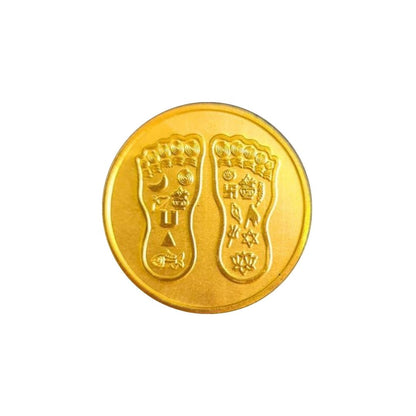 CANDRIN 999 GOLD CHARAN PADUKA COIN